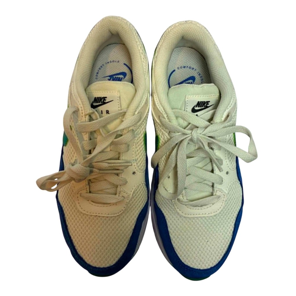 Nike Air Max SC Sneakers Womens 6 Coconut Milk Blue Green CW4554-109